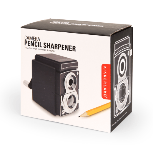 Camera pencil sharpener